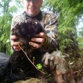 A big foot on Kevins big bodied bear